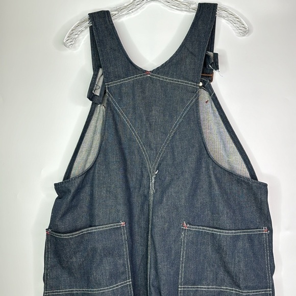 Vintage Montgomery Ward Carpenter Dark Overalls 42x29.5 - Picture 5 of 11